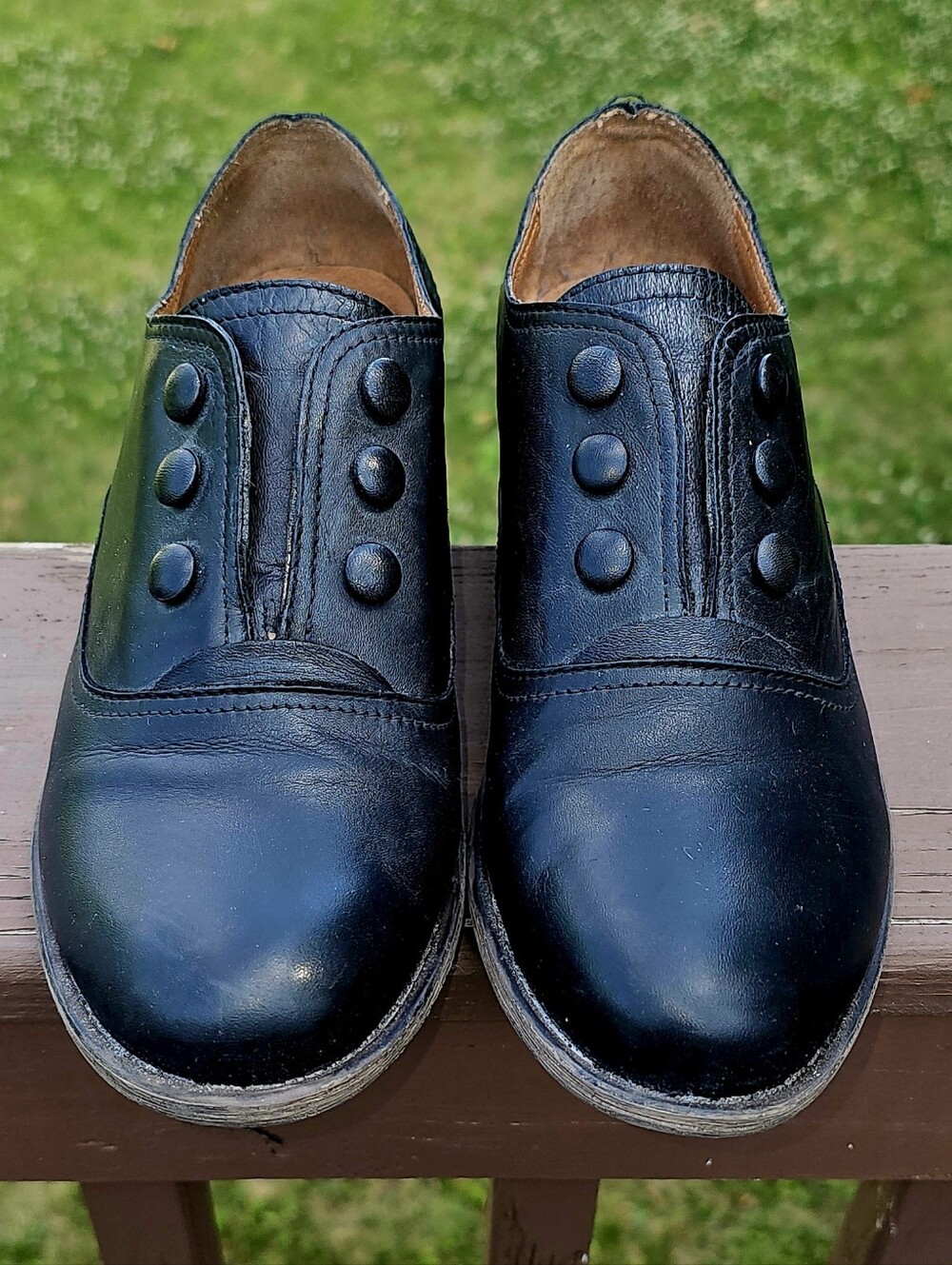 Miz Mooz Lenore Shoes Size 7.5 Black Leather Oxford Rare Discontinued